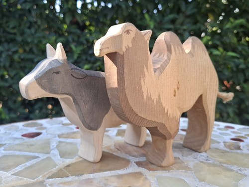 Ostheimer holzfiguren kuh - holzfiguren, (kuh