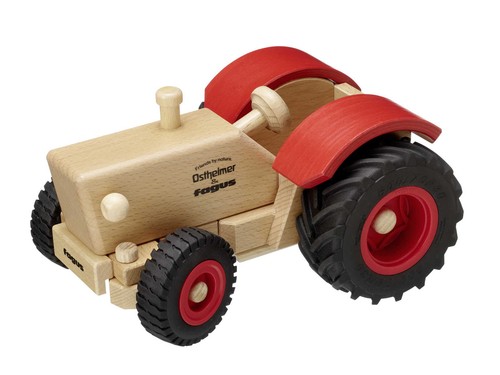 Traktor aus holz von ostheimer - traktor,